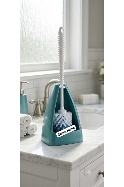 ÇEÇEN HOME Toilet Brush Set - Modern Toilet Bowl Cleaning Brush with Ergonomi...