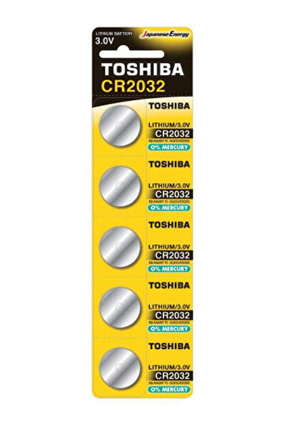 Toshiba Μπαταρία ρολογιού λιθίου CR2032 3V 5 τεμάχια