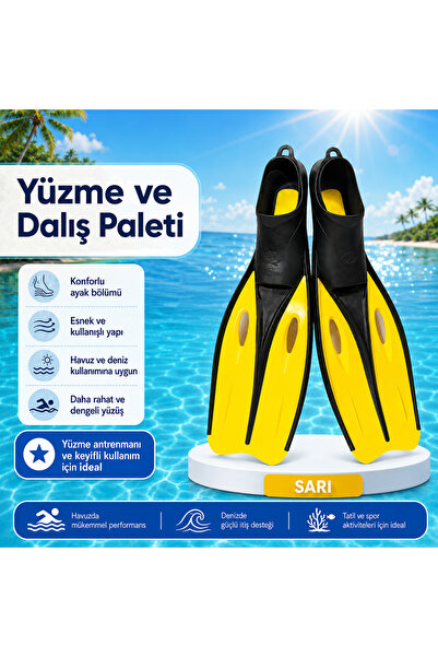 Aydemir Toys Profesyonel Görünümlü Yüzme Paleti, Konforlu, Deniz ve Havuz Kul...