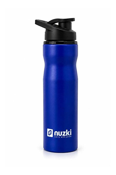 nuzki Steel Sports Water Bottle with Flip Lid | Reusable Leak-Resistant Water...