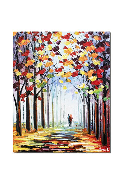 artnova Tablou pictat manual dormitor, living, Impreuna pentru totdeauna, 50x...