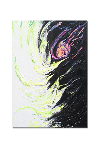 artnova Ръчно рисувана абстрактна картина - Фантазия в абстрактното, 100x70см...