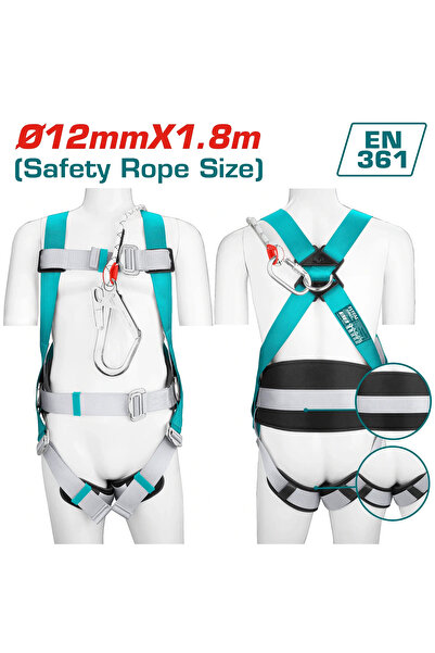TOTAL Safety Harness 12Mmx1.8M Thsh501806 Total