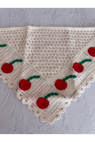 PURPLE'S BİR TUTAM MUTLULUK Special Design Cherry Bohemian Bandana for Women & Girls! 🍒