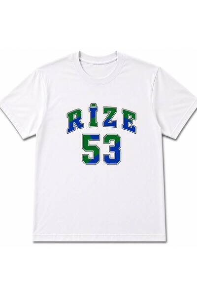 EYMORA تي شيرت Rize 53 أبيض اللون مطبوع عليه كلوج برونيت للجنسين - تصميم مدين...