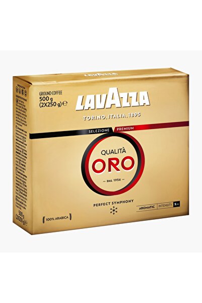 LavAzza Qualità Oro Cafea Măcinată Import Italia, 2x250g, 100% Arabica, Prăji...