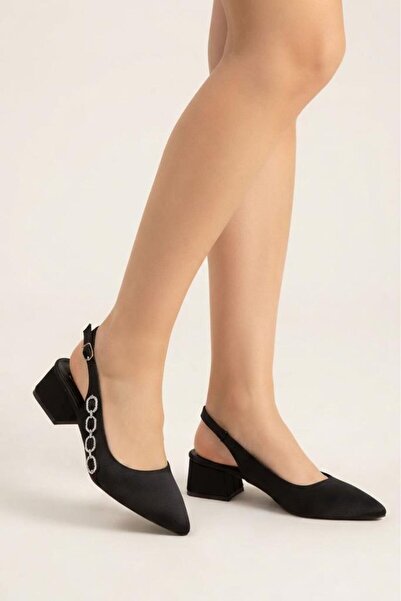 Papuçcity Sprs 3668 Women's Open-Back Heeled Shoes
