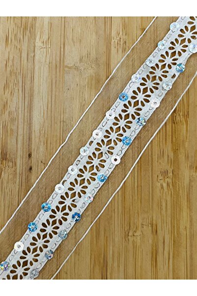 Öztürk Tuhafiye Laser Cut Daisy Pattern Laser Plastic Sequin Processing Edges...