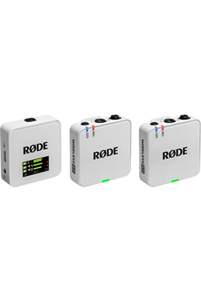 Rode Wireless Go (Gen 3) 2 Kişilik Kablosuz Yaka Mikrofonu WHITE