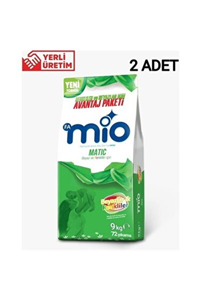 MİO Matik Beyazlar & Renkliler 9 kg x 2 Adet