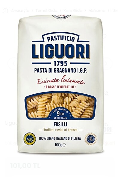 LIGUORI Fusilli İtalyan Makarna 500 Gr