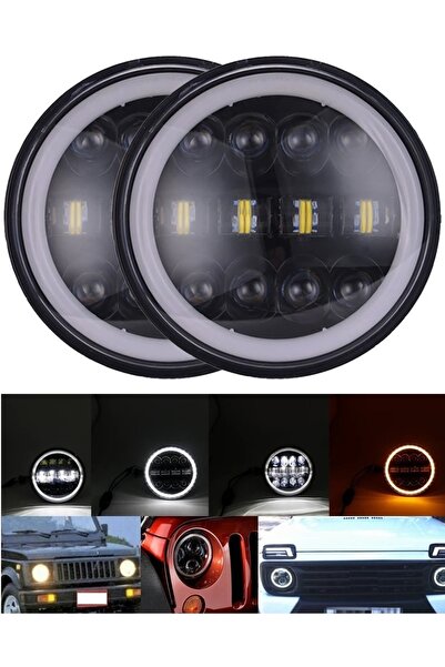 Flexzon ΣΕΤ Προβολέας LED Γενικής Χρήσης 7 ιντσών 18 εκ. 9V - 32V Χαμηλή και ...