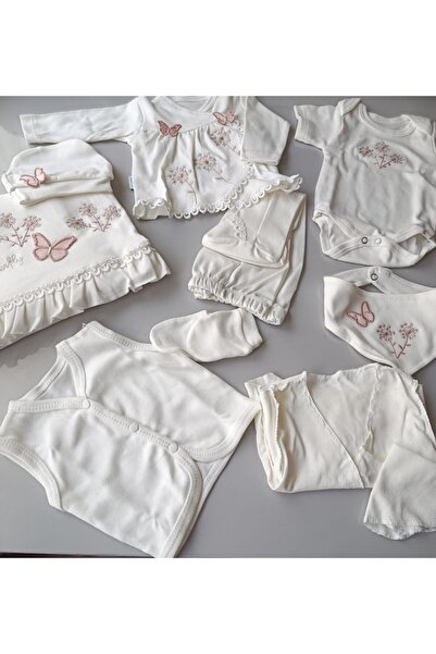 BABY ZUHU Bulut Anne - 10-Piece Hospital Release Set, 100% Natural Cotton Com...