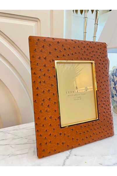 Dekordan House إطار من جلد القرفة المستورد مع تفاصيل ذهبية