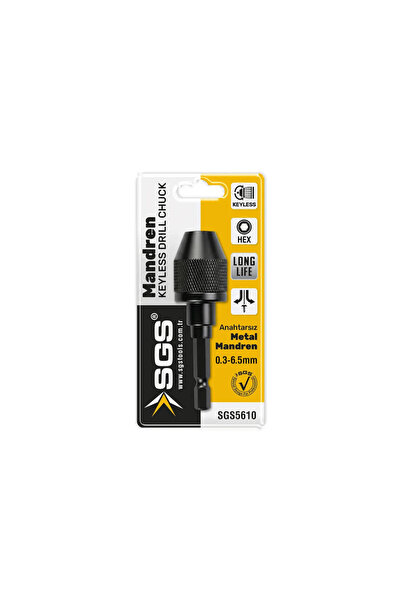 SGS SGS5610 OTOMATİK 1/4 HEX MİNİ METAL MANDREN 0.3-6.5 MM