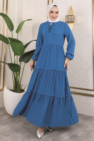 Mestore Tassel Detailed Dress Petrol