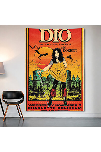 Geek Cultcha Dio Wall Covering Wall Tapestry First Quality Satin Fabric Poster