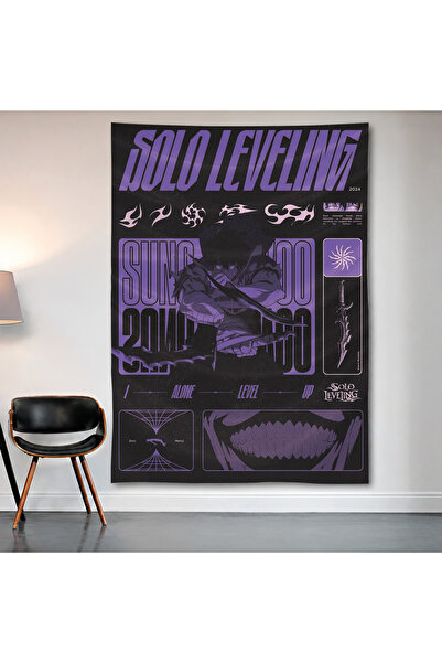 Geek Cultcha Solo Leveling Sung Jinwoo Wall Covering Wall Tapestry First Qual...