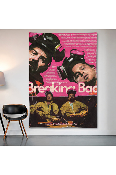 Geek Cultcha Breaking Bad Wall Cloth Wall Tapestry First Quality Satin Fabric...