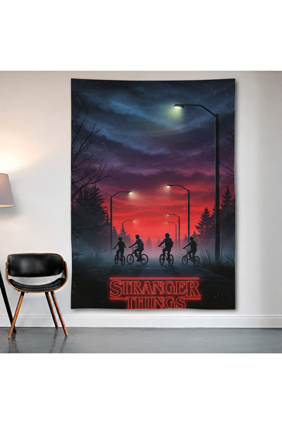 Geek Cultcha Stranger Things Retro Wall Covering Wall Tapestry First Quality ...
