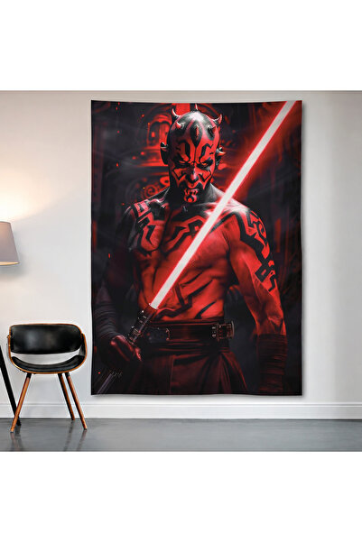 Geek Cultcha Darth Maul Wall Covering Tapestry First Quality Satin Fabric Poster