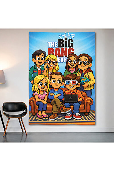 Geek Cultcha The Big Bang Theory Wall Cloth Wall Tapestry First Quality Satin...
