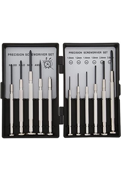 Generic 11-Piece Mini Precision Screwdriver Set, Small Flathead and Phillips ...