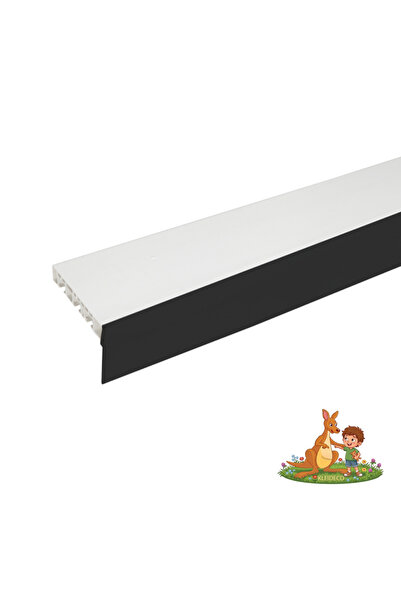 KLEIDECO Sina perdea PVC Berlin, 3 canale, cu masca decorativa, 280 cm, NEGRU...