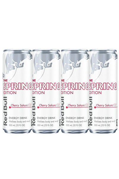 Red Bull Spring Edition Energy Drink, Sakura Cherry, 114mg Caffeine and Tauri...