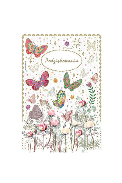 TREND Card de multumire / felicitare Silver, cu folie argintie, 181x125 mm, M...