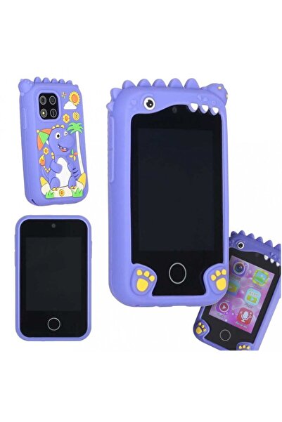 Ikonka Blue Dino children's smartphone, integrated 2 MP camera, USB-C chargin...