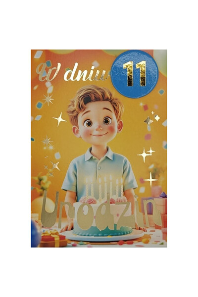 Yeku Agendă de aniversare 3K aurit cu element aplicat 126x175 mm