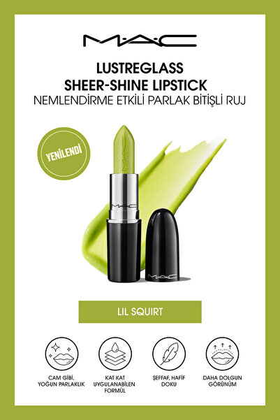 M.A.C Lustreglass Sheer-Shine Lipstick - Nemlendirme Etkili Parlak Bitişli Ru...