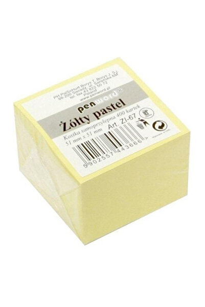 PENWORD Cuburi hartie adeziva pastel multicolor 51x51mm 400 file