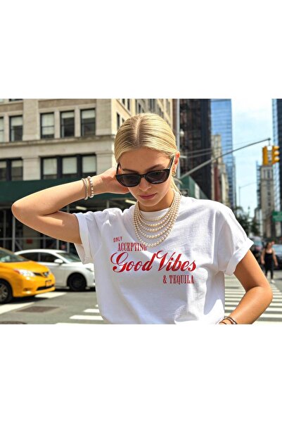 Grafftee Clothing Good Vibes Printed Unisex Oversize T-Shirt