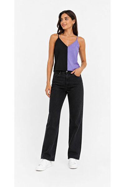 onno style women Sleeveless Strappy V-Neck Tricot Women's Blouse