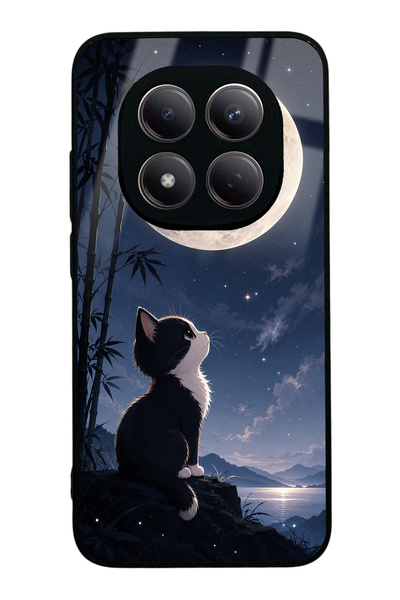 Spoyi حافظة هاتف لامعة بتصميم Moon Guardian Kitty لهاتف Xiaomi Redmi Note 15 Pro