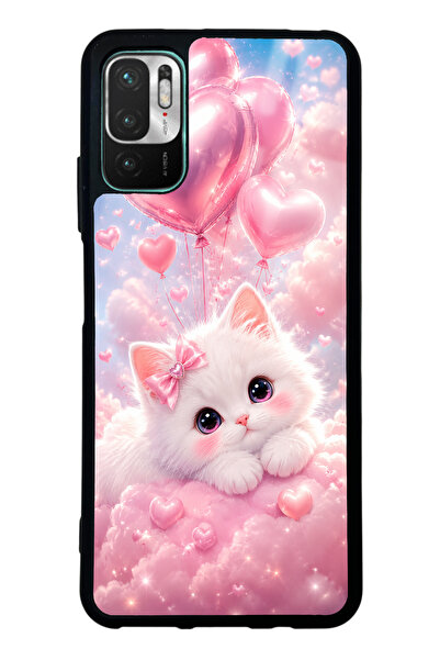 Spoyi Xiaomi Redmi Note 10 5G Cupid Cloud Kitty Tasarımlı Glossy Telefon Kılıfı