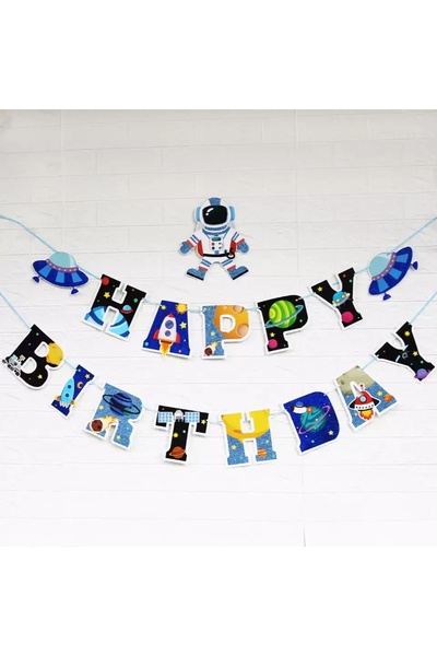 Baloane Vesele Banner Petrecere Spatiu Cosmic BNR15