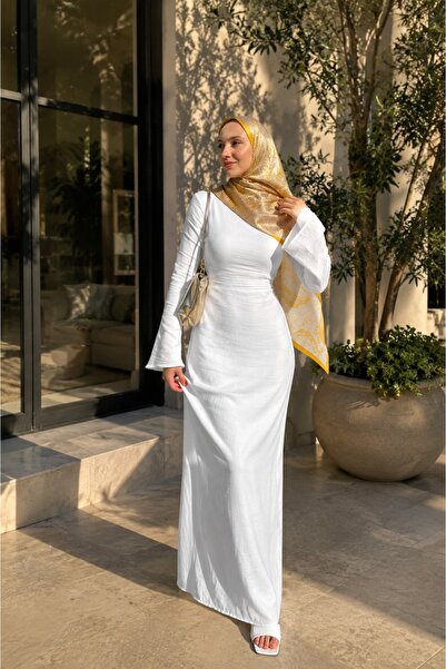 unika boutique Kadın Müslin Keten Elbise