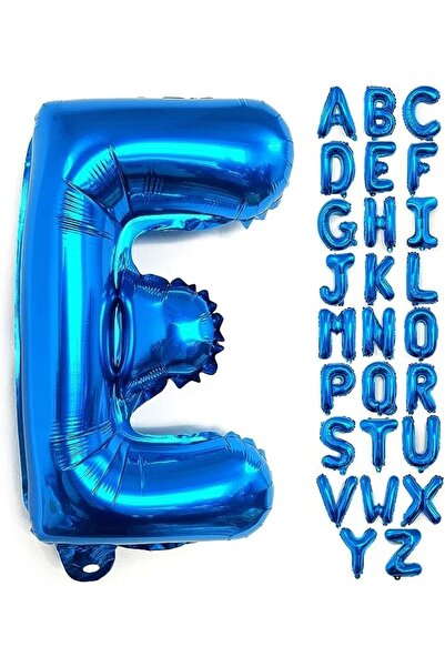 Baloane Vesele Balon Folie Litera E Albastru 40 cm LTR8-E