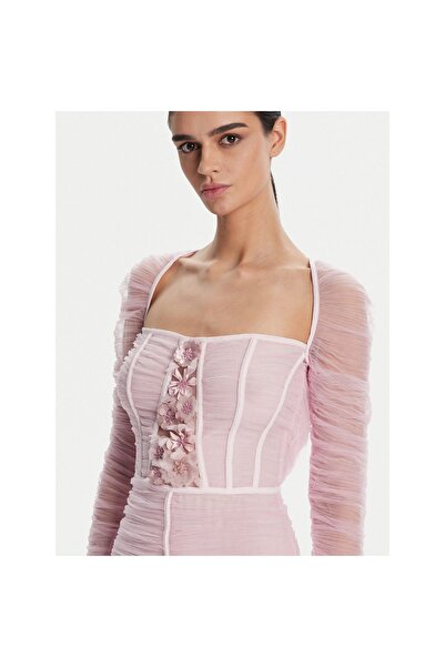 Elisabetta Franchi Rochie de cocktail pentru femei AB68352E2 Roz