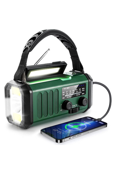 Simply Joy Radio cu manivelă Simply Joy, 10.000 mAh, radio portabil de urgenț...