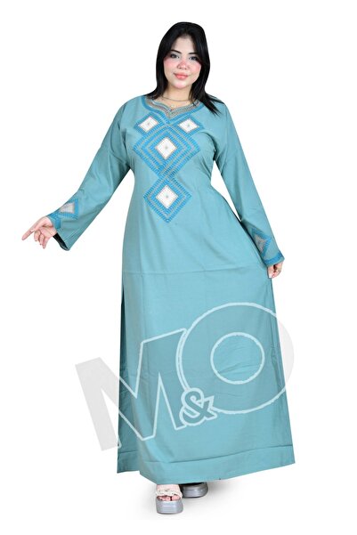 M&O 2 Linen Jalabiya with High Quality Embroidery Stylish and Attractive