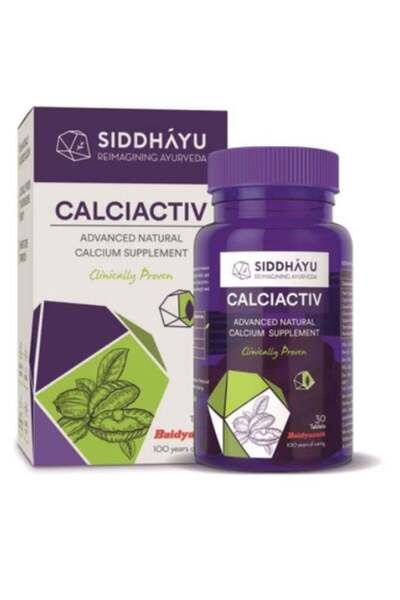 SIDDHAYU Calciactiv Calcium Tablets 30s Bone Health & Daily Wellness Support ...