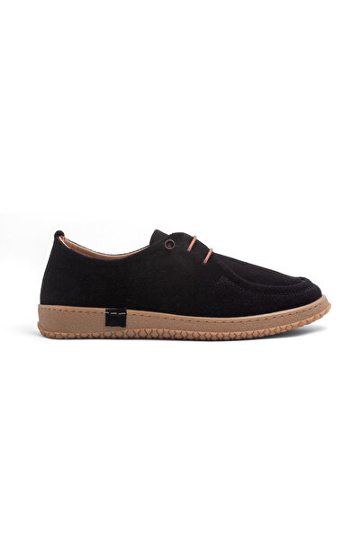 Mamito Ayakkabı Mnr 4740 Genuine Leather Flat Sole Lace-Up Shoes