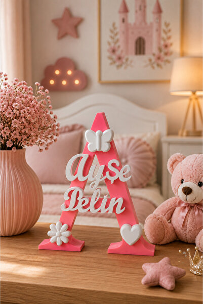 Eyiser Store 15 cm Kişiye Özel Harf İsim Dekoru | Bebek ve Çocuk Odası İsim S...