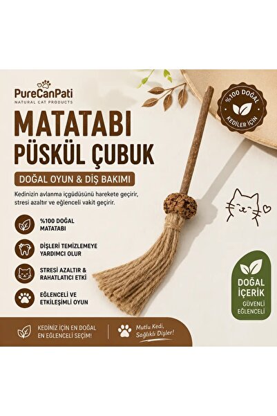 PureCanpati Matatabi Fruit Tasseled Cat Toy – Natural Chewing and Playing Sti...