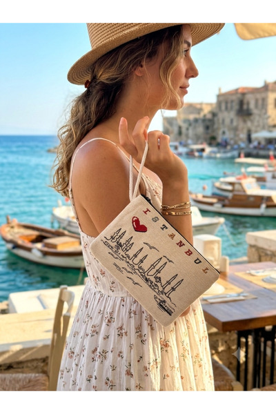 Gamy Crafts Τσάντα από υφαντό καμβά - Υφασμάτινη τσάντα Bohemian - Τσάντα μακ...