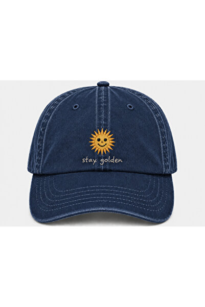 WeavedCo Stay Golden Keep the Sparkle Vintage Washed Hat (Not Printed, Embroi...
